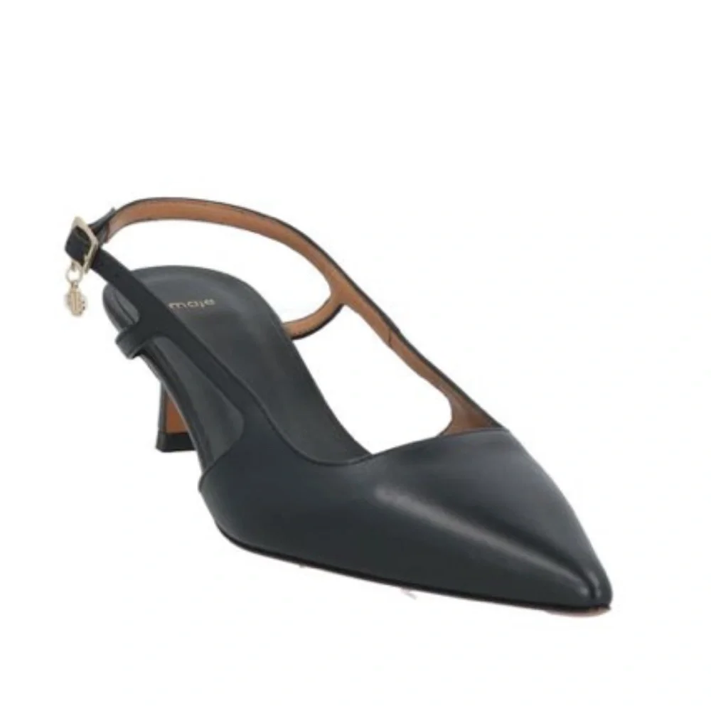 Fayna Pointed Toe Open Mid Heel Pumps